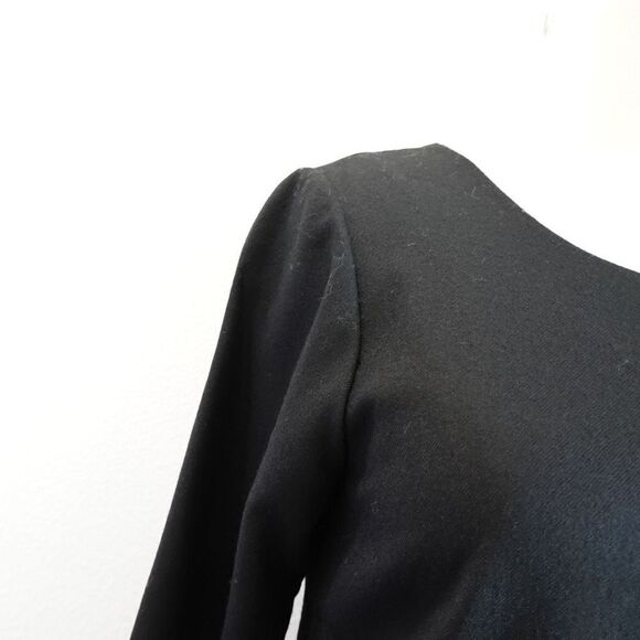 J.Crew Jules Black Wool Dress with Front Pockets Size 0 - Picture 8 of 16
